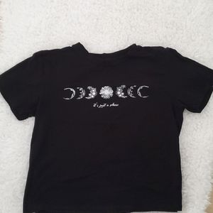 "It's Just a Phase" Black Tee ⚫